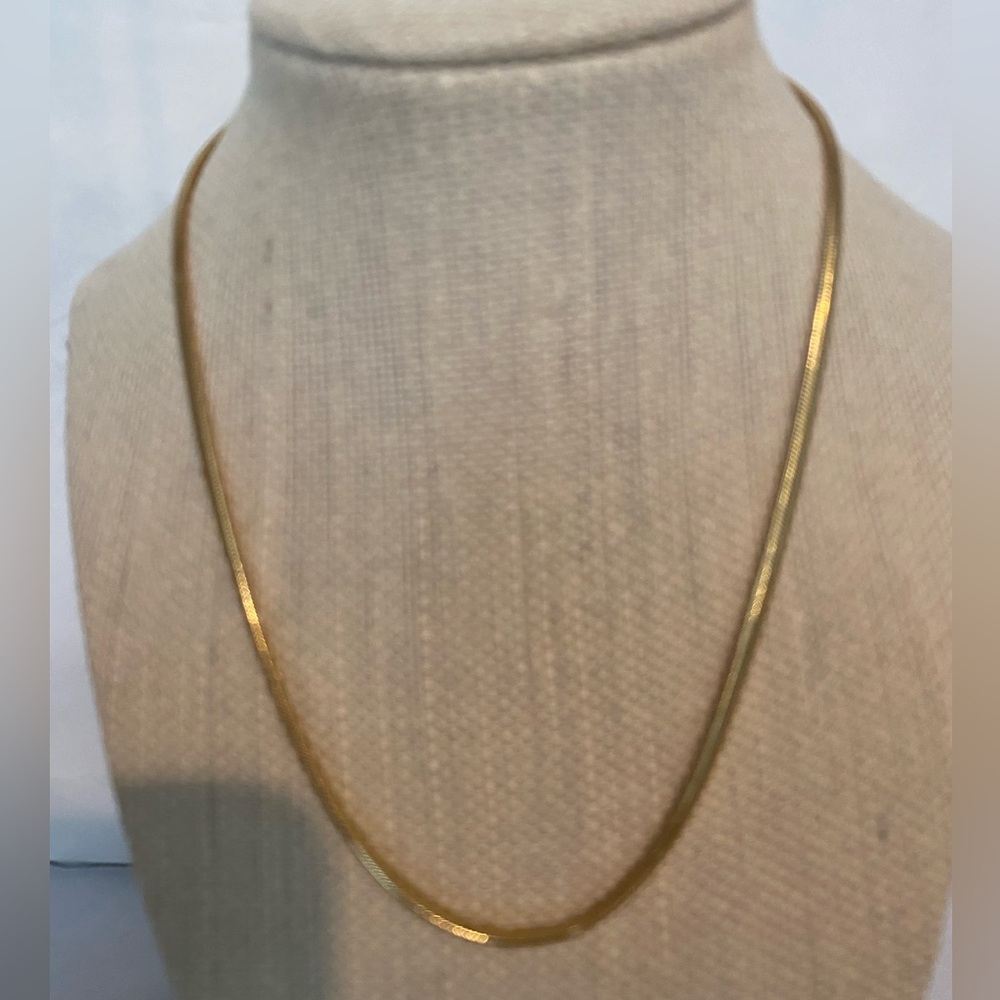 ANTHROPOLOGIE x Serefina GOLD snake chain 14k Demi fine collection Necklace 16”